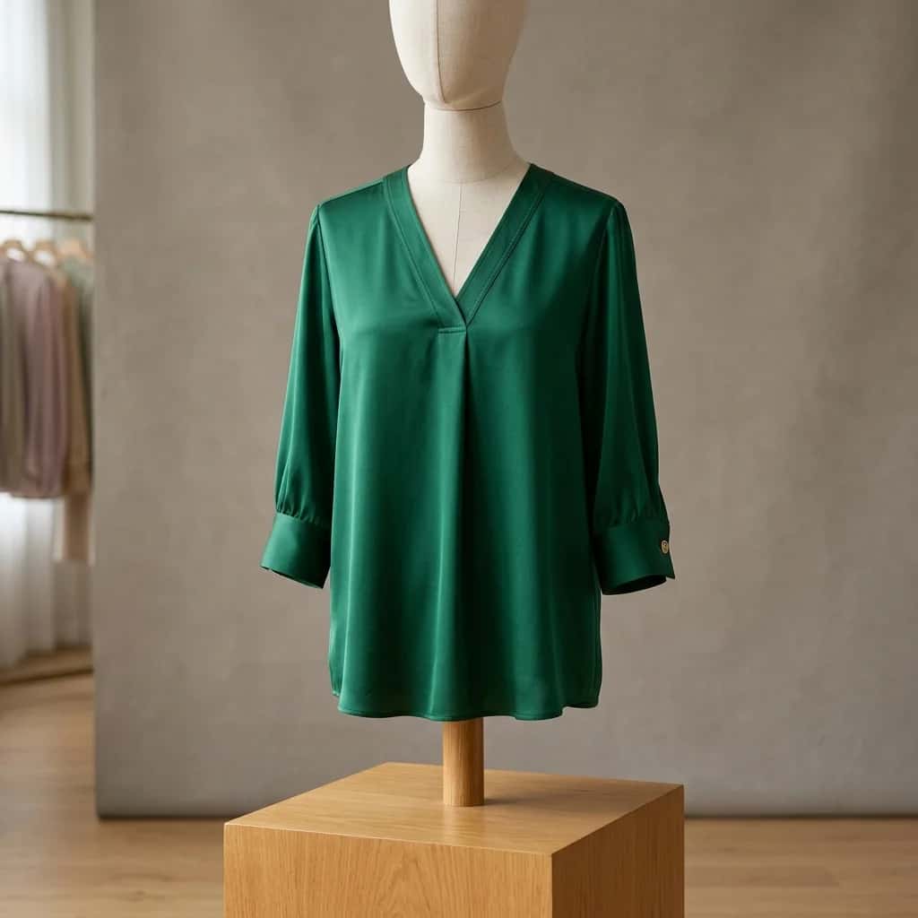Silk V-Neck Blouse