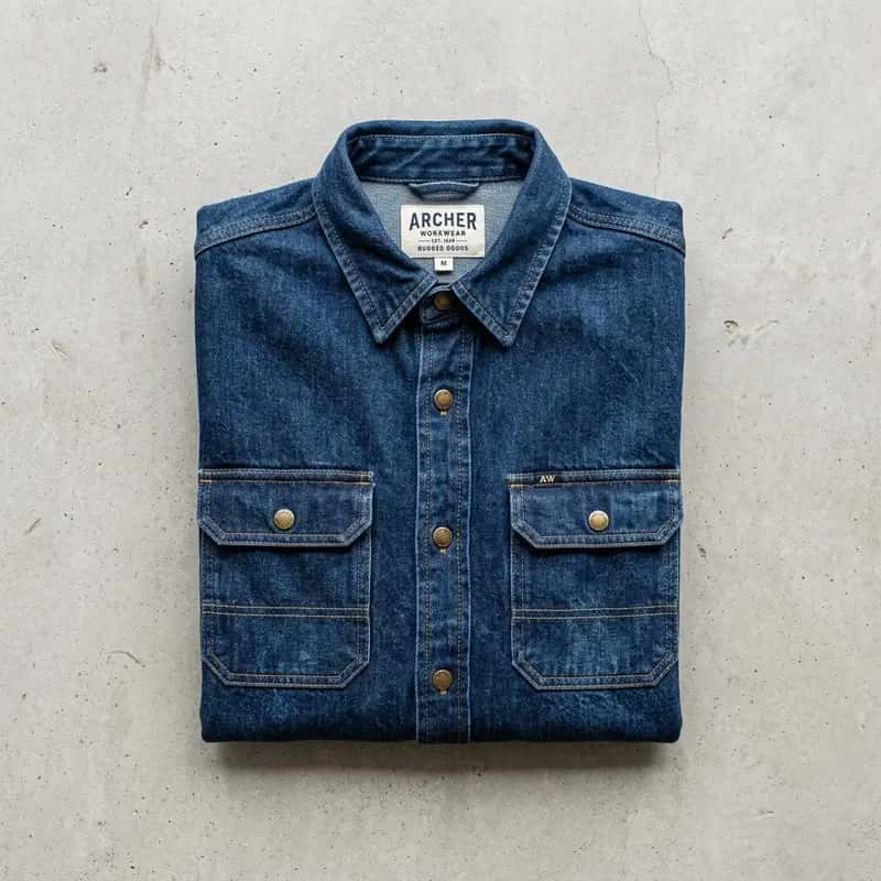 Denim Workwear Utility Shirt